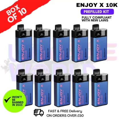 Cherry Cola Enjox X 10K Puff Prefilled Pod Kits Box Of 10