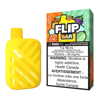 Flip Bar Disposable Vape Device - Orange Ice And Blackberry Honeydew Ice - 20mg/ml