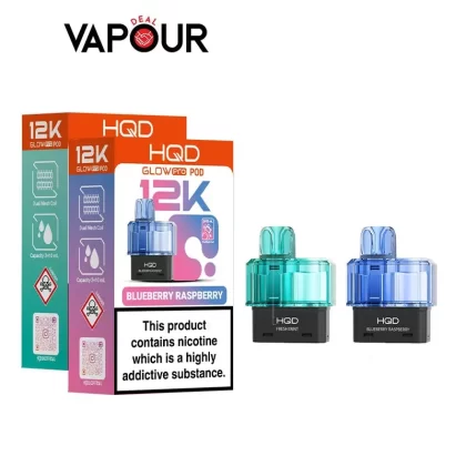 HQD Glow Pro 12K Refill Pods - Blue Razz GB