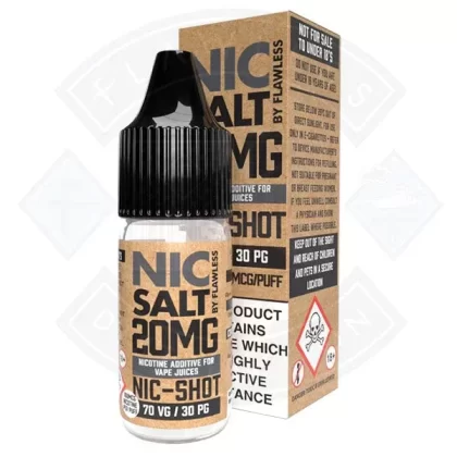 Nic Salt – Nic Shot 20mg 10ml By Flawless - Eliquidsupply