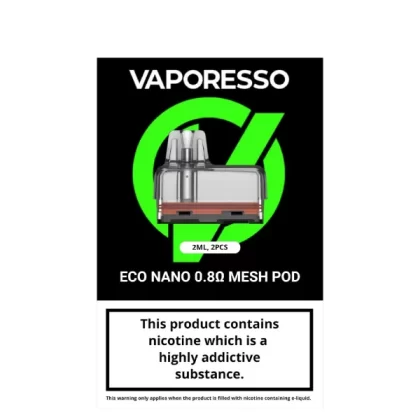 Vaporesso Eco Nano & Eco Nano Pro Replacement Pods 2ML - Vape Co