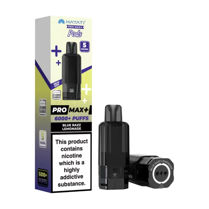 Blue Razz Lemonade Hayati Pro Max+ Refill Pack - 5mg - Vape Product - Image 2
