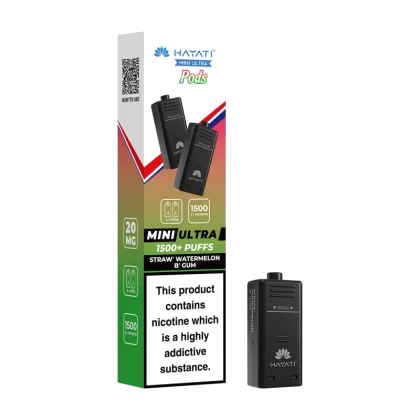 Straw' Watermelon B' Gum Hayati Mini Ultra Refill Pack - Ecigwizard