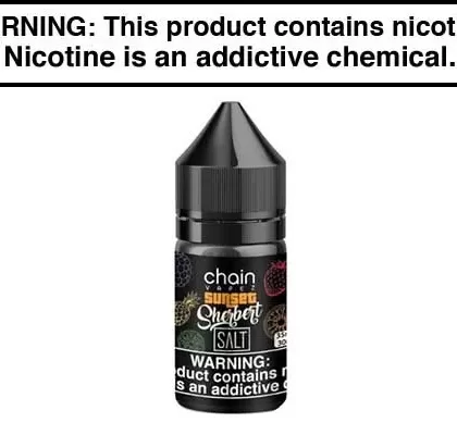 SUNSET SHERBERT BY CHAIN VAPEZ SALT 30ML - Vapejuice