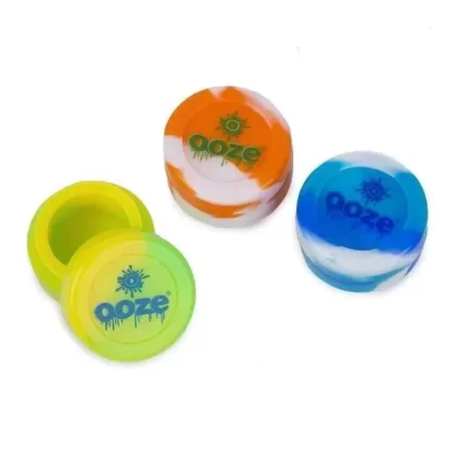Ooze 5ml Silicone Storage Container - Color#Blue>Green>Orange (C1F89E)