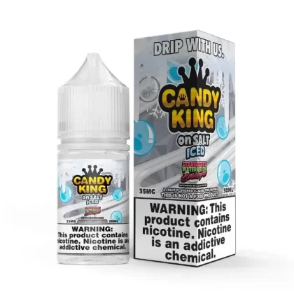 Strawberry Watermelon Iced Nicotine Salt by Candy King - Vape Product; Vape Product, Vape Product