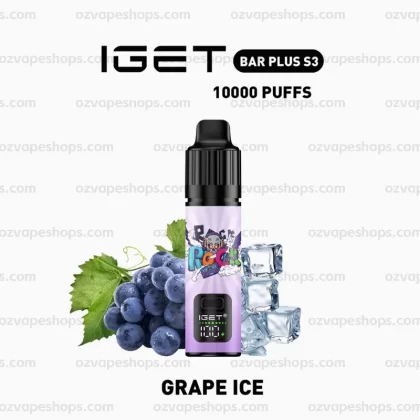 IGET Bar Plus S3 Kit – Grape Ice - Vape Store