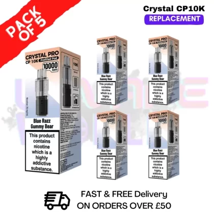 Blue Razz GB CP Pro 10K Replacement Pods Box Of 5