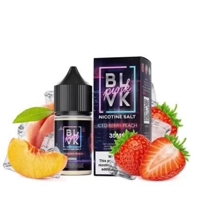 ICED BERRY PEACH SALT – BLVK PINK SERIES – BLVK UNICORN – 30ML - Vapebar Pk