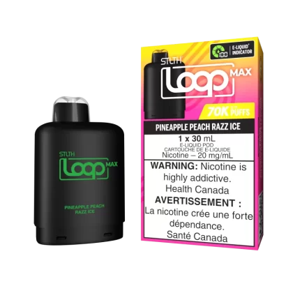 STLTH LOOP MAX Pod Pack - Pineapple Peach Razz Ice - 20 mg/mL (wholeseller) - Excise ON, 20 mg/mL (wholeseller) - Excise AB