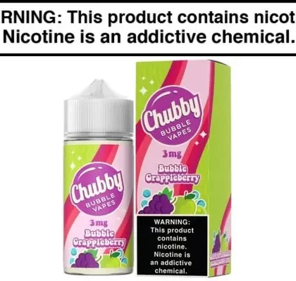 Bubble Grappleberry by Chubby Bubble Vapes 100ML - Vape Product, Vape Product (1C065D)