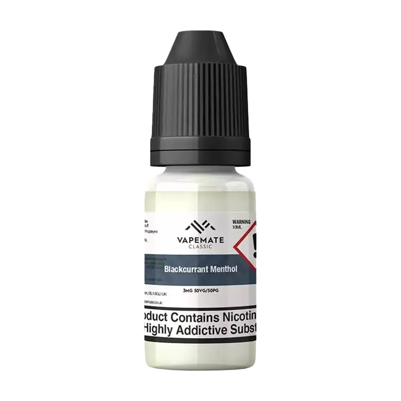 Vapemate Classic Blackcurrant Menthol 10ml - 50VG / 50PG / 12mg - Vapeshop Co