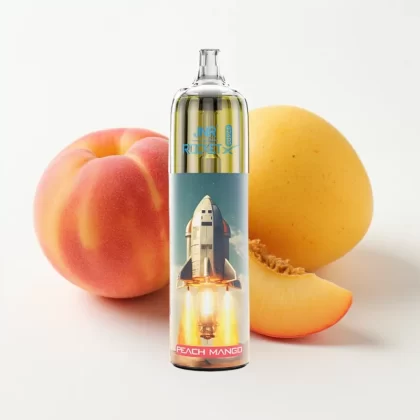 JNR Rocket-X 12400 Puffs Melocotón Mango Ajustable RGB 25ml Tipo-C