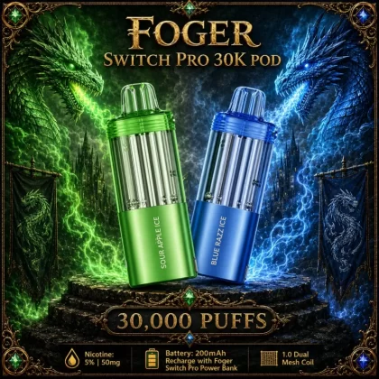 Foger Switch Pro 30K POD TEXAS COMPLIANT AVAILABLE - Orange Slush