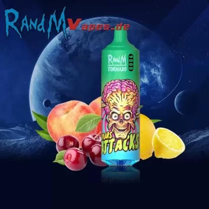 FUMOT Cherry Peach Lemonade RandM Tornado 9000 gefährlich