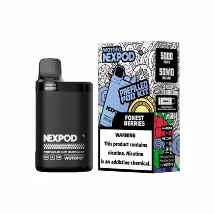 nexPOD 5000 Puffs Prefilled Pod Kit 50mg - Double Apple, Forest Berries; Vape Product (E294C4)