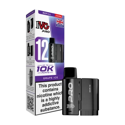 Grape Ice IVG Pro 12 Refill Pack - 20mg