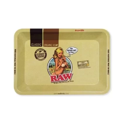 Raw Girl Rolling Tray Mini