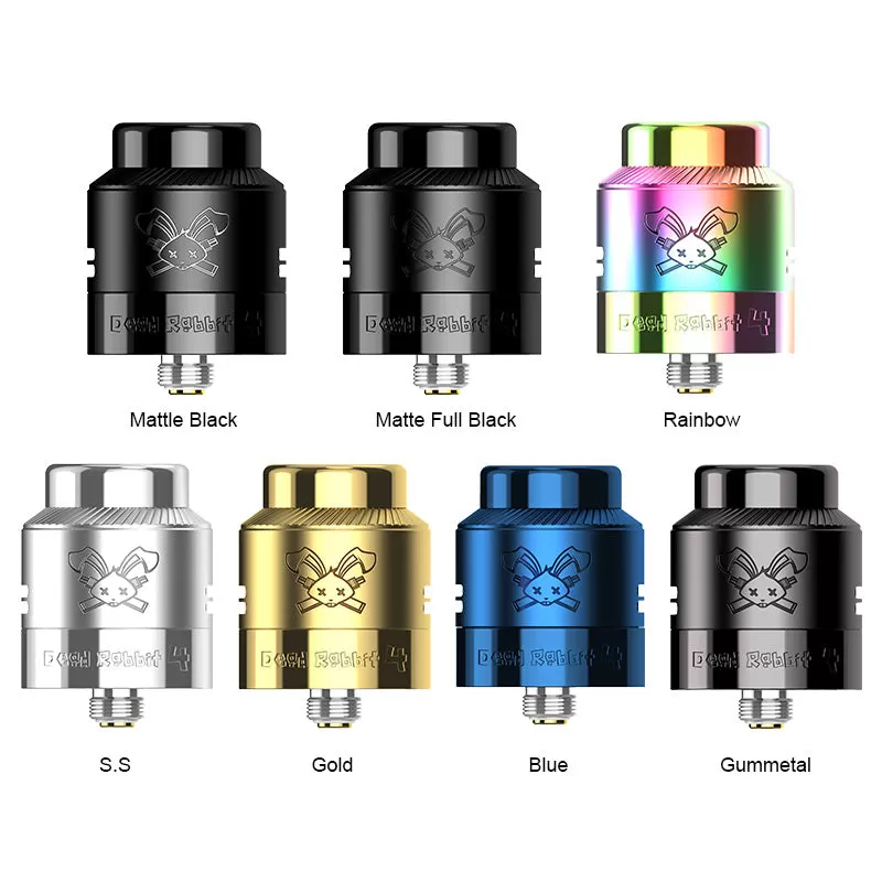Hellvape Dead Rabbit 4 RDA Atomizer 24mm - Gummetal - Image 2