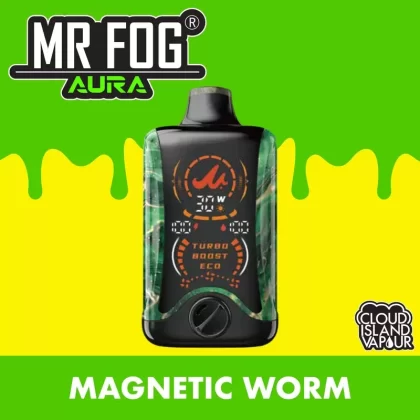 MR FOG AURA 60K Disposable Vape – Magnetic Worm