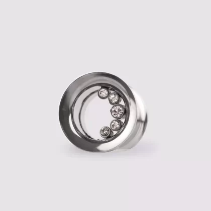 Steel Clear Gem Tunnel 11mm