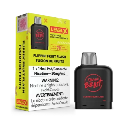LEVEL X FLAVOUR BEAST PODS – FLIPPIN FRUIT FLASH