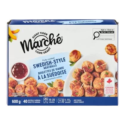 Giant Tiger Marché Swedish Meatballs, 600 g - Ecigdepot