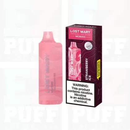 Strawberry Ice Lost Mary MO5000 - Eliquidsupply