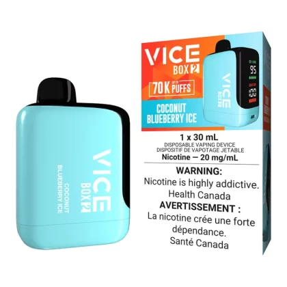 Vice Box 2 Disposable Vape Device - Coconut Blueberry Ice - 20mg/ml