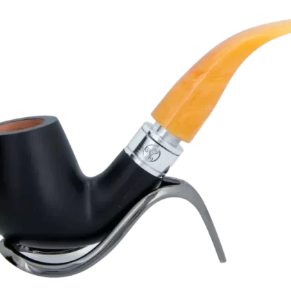 Rattrays Monarch Black 9mm Briar Smoking Pipe – Shape 177