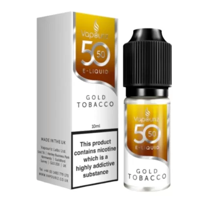 Gold Tobacco E-Liquid 50/50 Series by Vapouriz (10ml) - 3mg