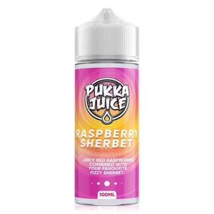 Raspberry Sherbet Shortfill By Pukka Juice 100ml