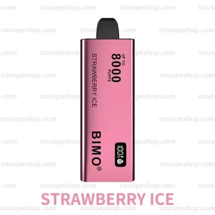 BIMO 8000 Puffs- STRAWBERRY ICE - Ozvapeone