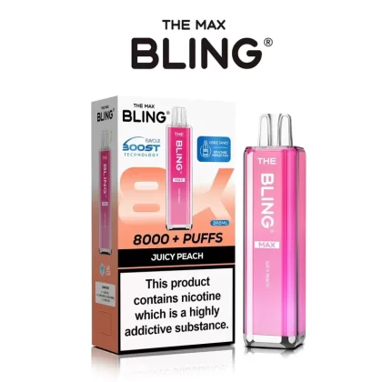 The Crystal Bling Max 8000 Puffs Prefilled Pod Kit – Box of 5