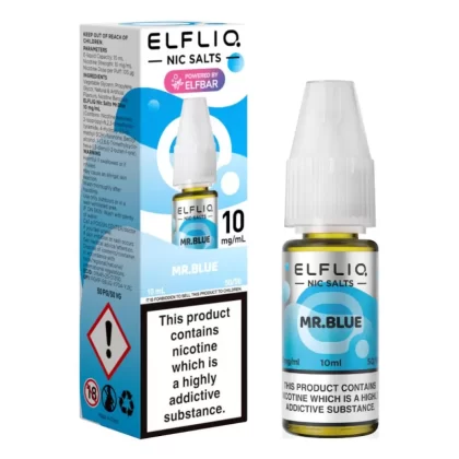 Mr. Blue Nic Salt E-Liquid by Elf Bar Elfliq (10ml) - 5mg