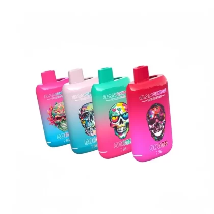Bang King Twins Pro 50000 Puffs Double Flavors 2-in-1 Vape - Random Mix, Blue Razz Ice & Blue Razz Cherry; 5-nicotine, 2-nicotine