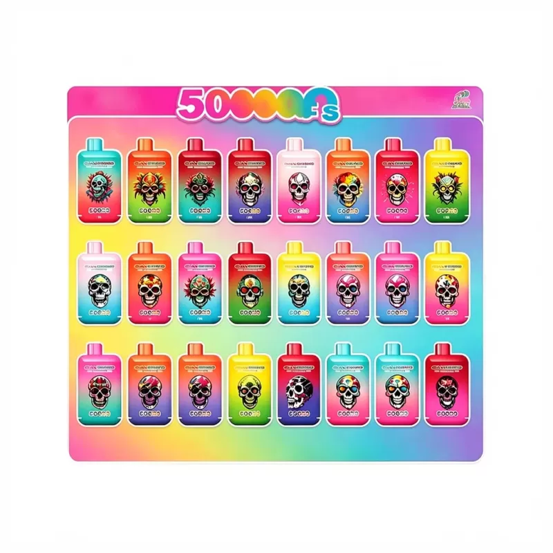 Bang King Twins Pro 50000 Puffs Double Flavors 2-in-1 Vape - Random Mix, Blue Razz Ice & Blue Razz Cherry; 5-nicotine, 2-nicotine - Image 2
