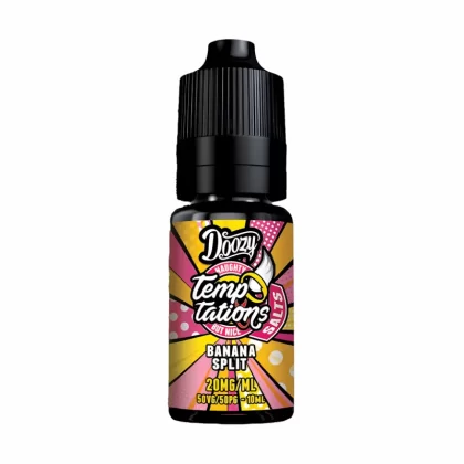 Doozy Temptations Banana Split Nic Salt Vape Juice - 10 Pack - Strength 10mg