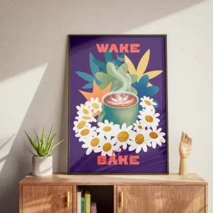 Poster “Wake Bake”