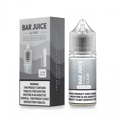 Clear by Bar Juice BJ15000 Salts 30mL - Nicotine Level#25mg>50mg