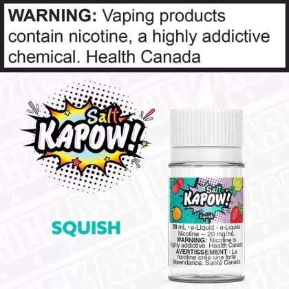Squish by Kapow Salt - Strength#12 mg/mL 30mL ONTARIO EXCISE STAMP>20 mg/mL 30mL ONTARIO EXCISE STAMP