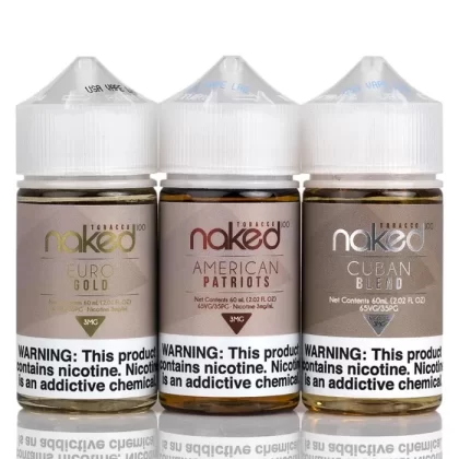 Naked100 Tobacco COMBO Pack – 3 Flavors – 180mL