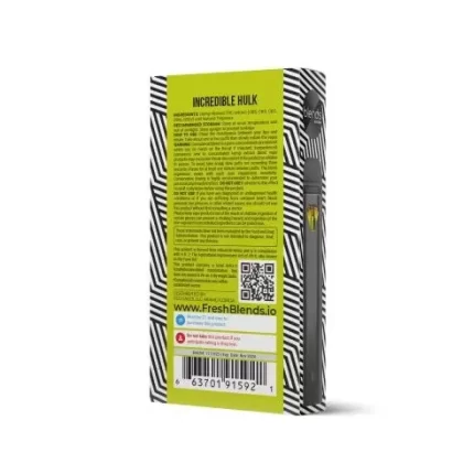 Incredible Hulk Vape Pen – CBD, CBG – Disposable – Blends – 1800MG