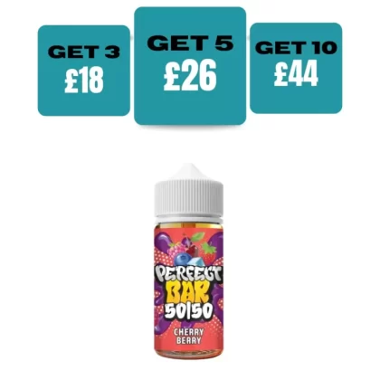 Perfect Bar 100ML Eliquid Shortfill - £6.99 or 3 for £18 - Strawberry Watermelon Kiwi