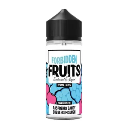 RASPBERRY CANDY BUBBLEGUM SLUSH E-LIQUID SHORTFILL BY FORBIDDEN FRUITS 100ML