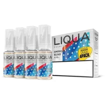 Liqua 10ml 4-Pack American Blend - Strength#3mg>6mg>12mg