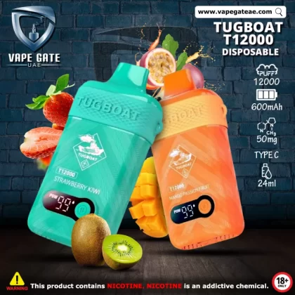 Tugboat T12000 Disposable Vape (12,000 Puffs) - 20 mg / Peach Ice