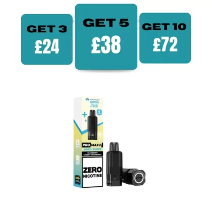 Hayati Pro Max Plus 6000 Prefilled Pod Zero Nicotine - £8.99 or 3 for £24 - Banana Ice