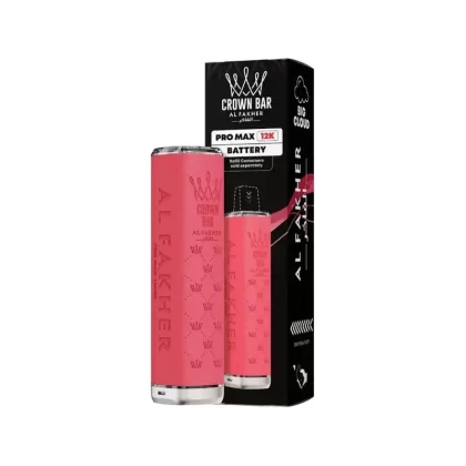 Al Fakher Crown Bar Pro Max 12K Prefilled Pod Kit Pink - Nicotine Strength#20mg (38CAAC)