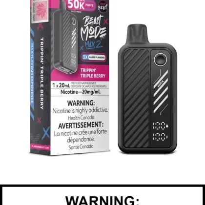 Trippin Triple Berry Flavour Beast Beast Mode Max 2 Disposable Vape